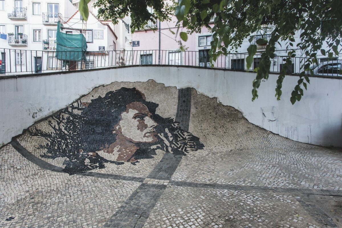 Ritratto della fadista Amália Rodrigues - Quartiere Alfama