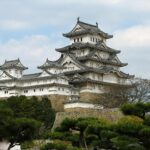 Guida italiana al Castello di Himeji - Vista frontale del castello