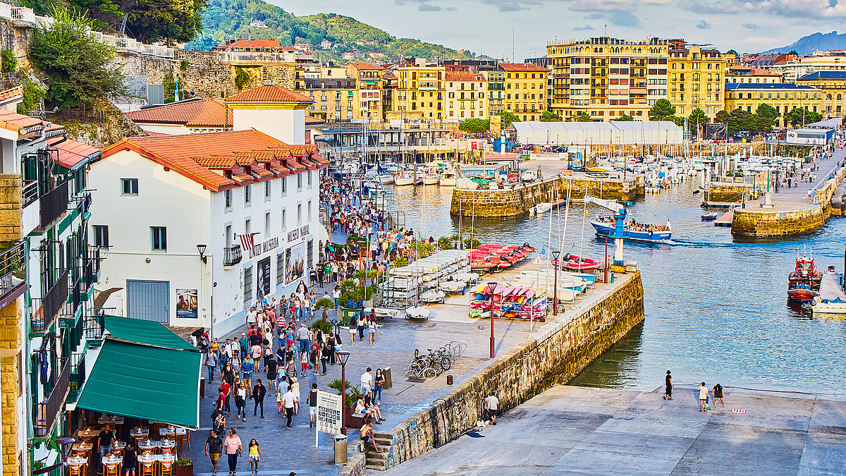 Panoramica sul centro cittadino di San Sebastián