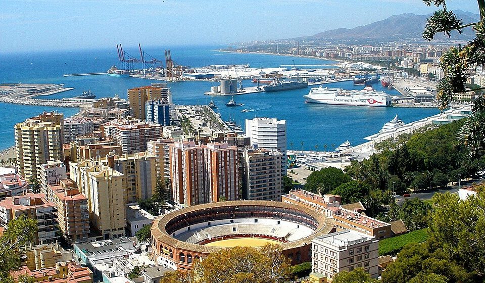 Guida italiana a Malaga - Vista panoramica della città